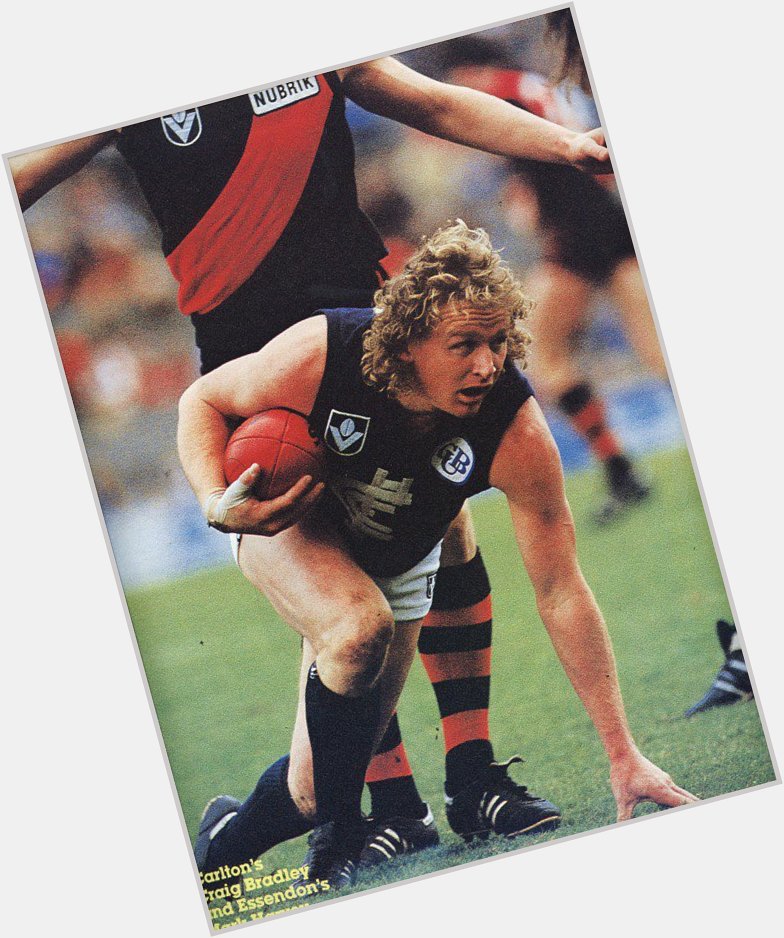 Happy 52nd birthday to legend Craig Bradley. Here he is pictured in a 1989 game against 