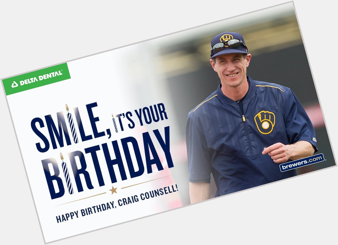 Happy Birthday to manager Craig Counsell! Remessage to wish him well!   