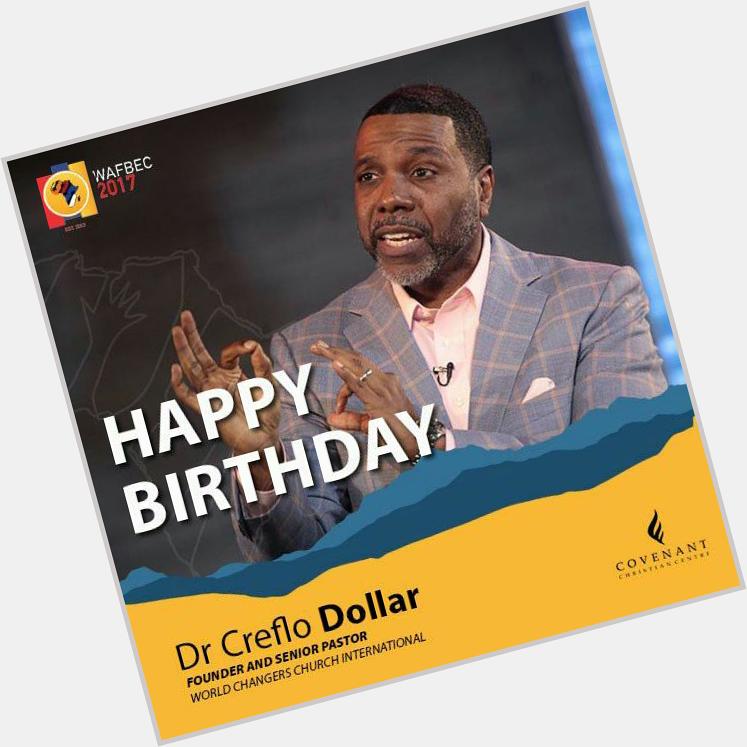 Happy birthday to Dr creflo dollar.God bless you sir   