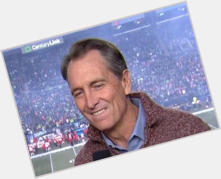 Cris Collinsworth checking his notifications waiting for Mahomes to wish him a happy birthday 