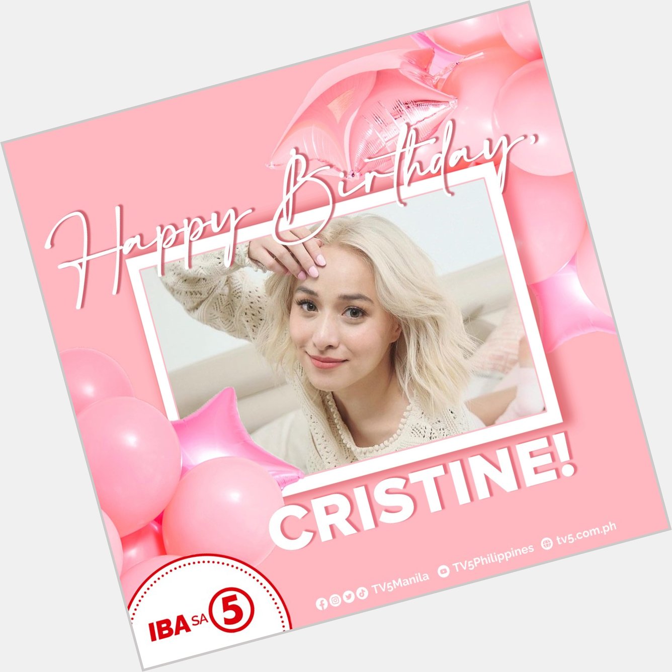 Happy happy birthday, Cristine Reyes! May God bless you with nothing but the best things in life! 