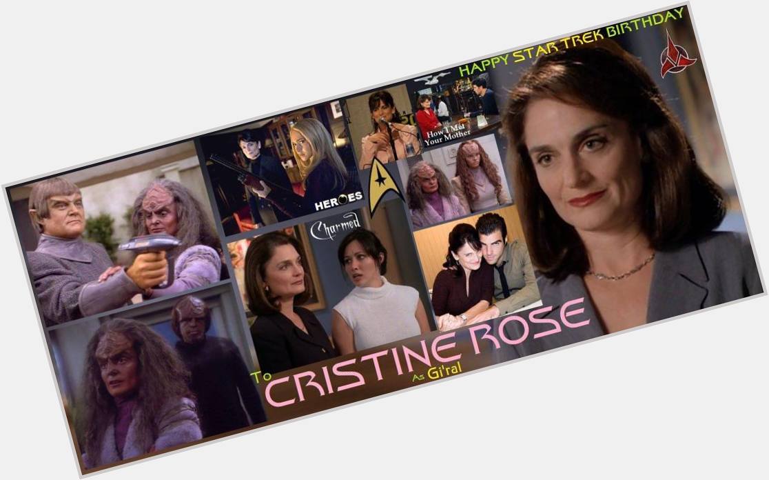 Happy birthday Cristine Rose, born January 31, 1951.  