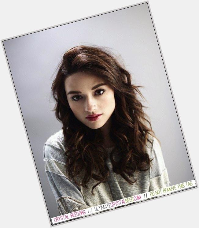 Today is a day for wish happy birthday to crystal reed 
