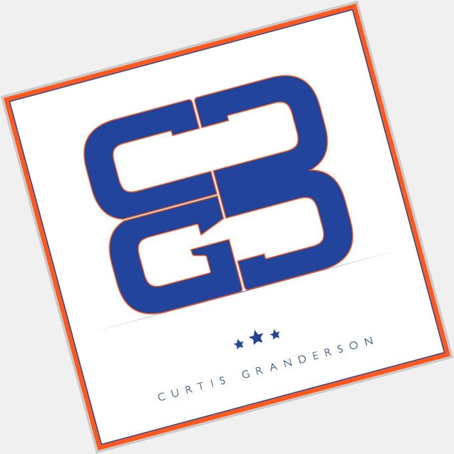 A custom logo and a Happy Birthday to outfielder Curtis Granderson! Happy Birthday CG3!! 