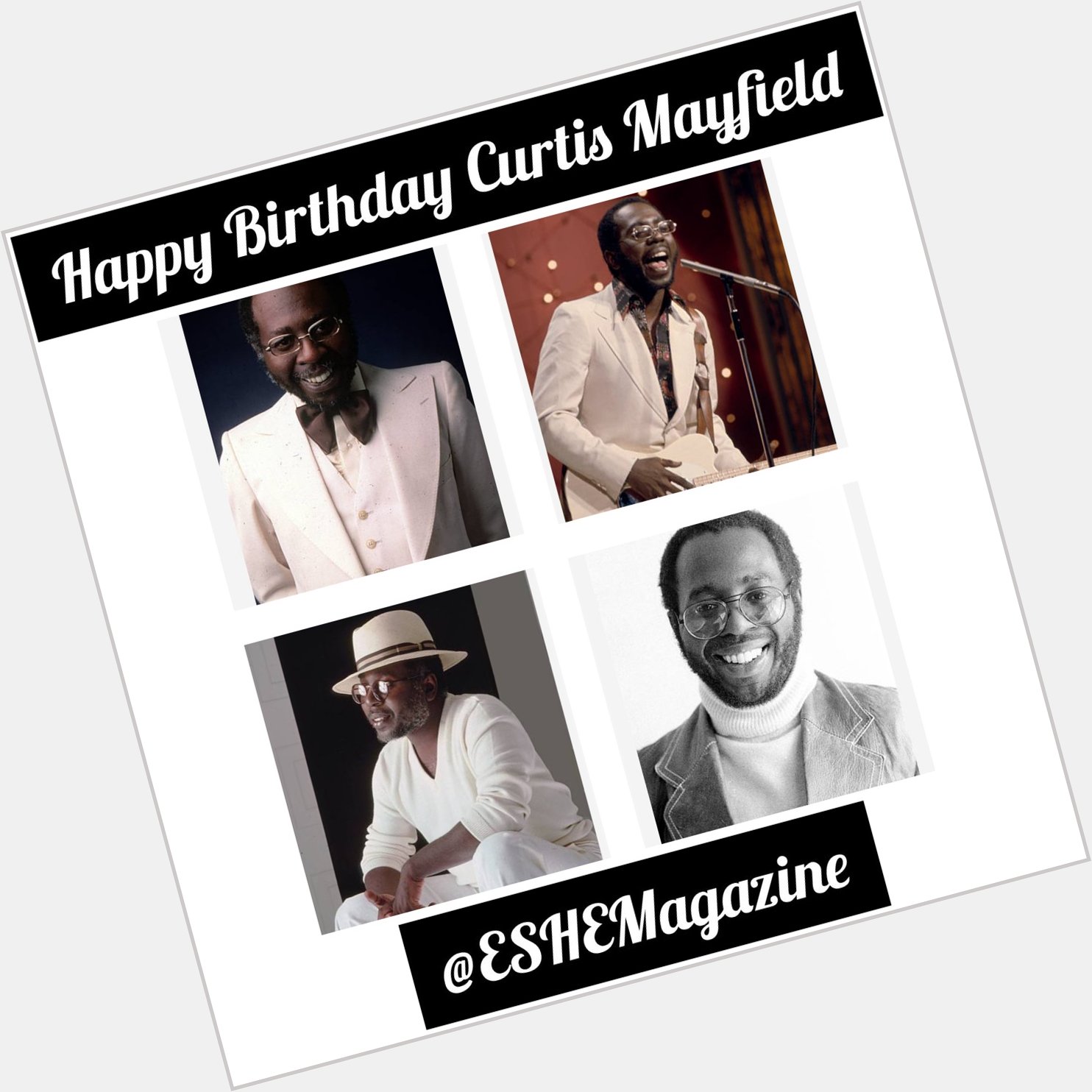 Celebrating the life of ! Happy Birthday! What is your favorite Curtis Mayfield song?  