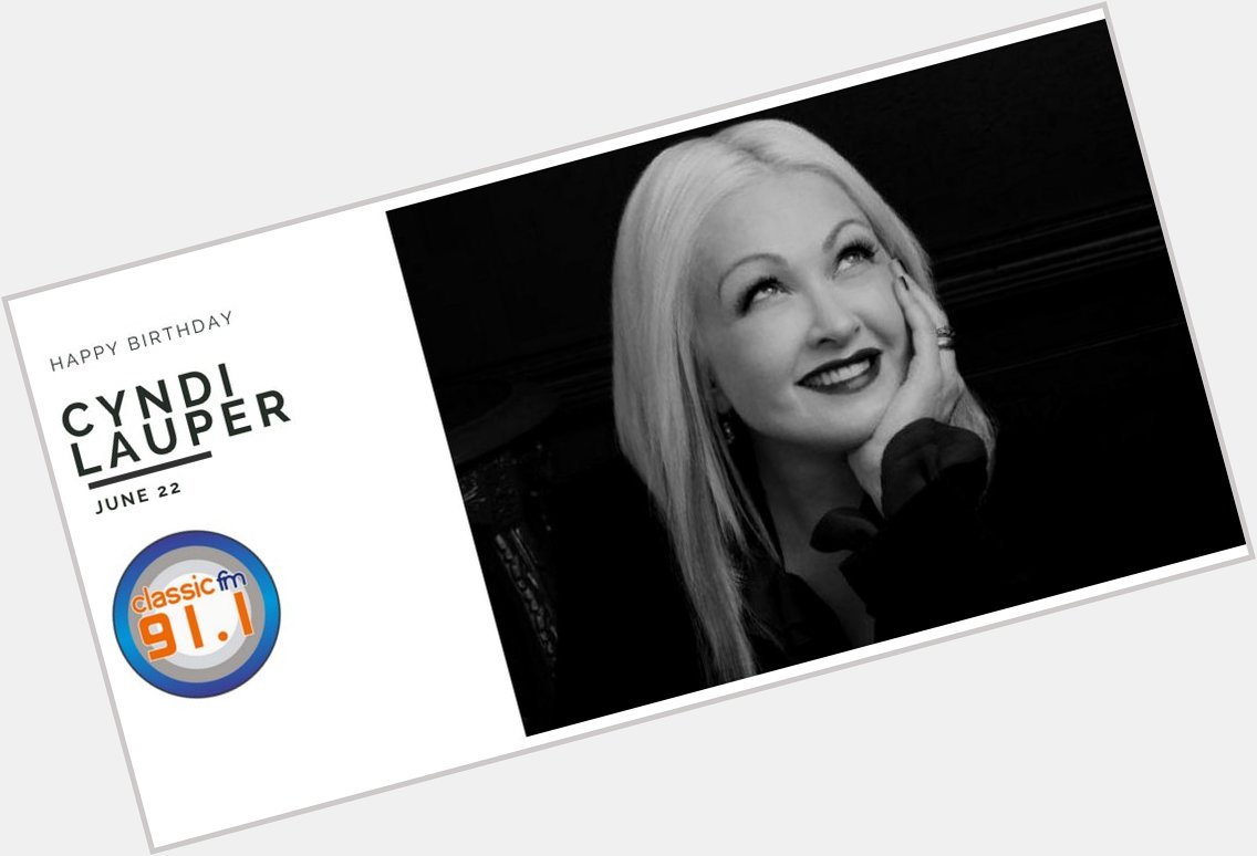 Happy birthday to veteran singer Cyndi Lauper. 
You can listen to all her hits at  