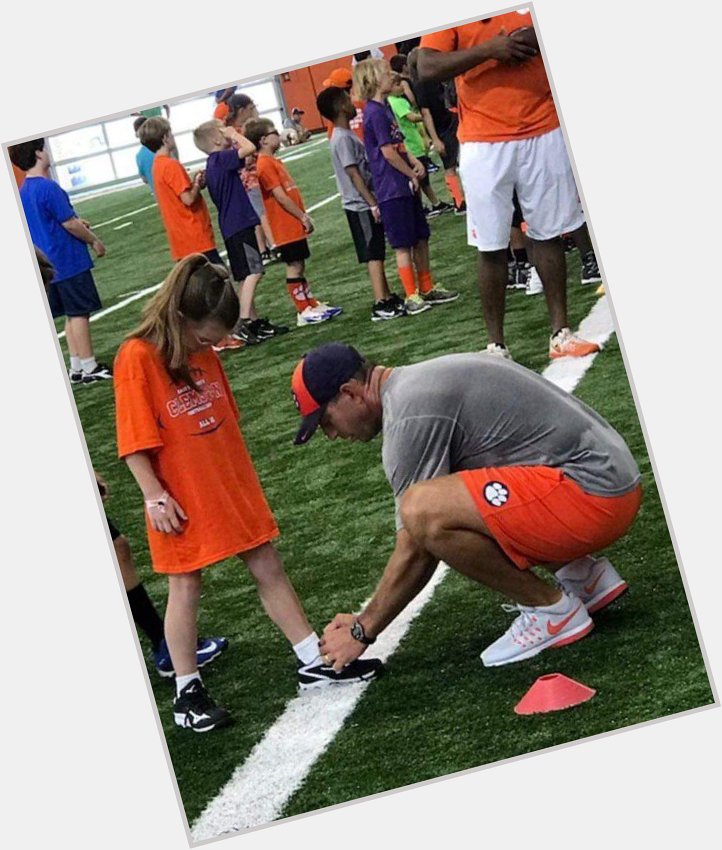 Happy 50th birthday Dabo Swinney. Out of the many Dabo Swinney pictures I have seen this is my favorite. 