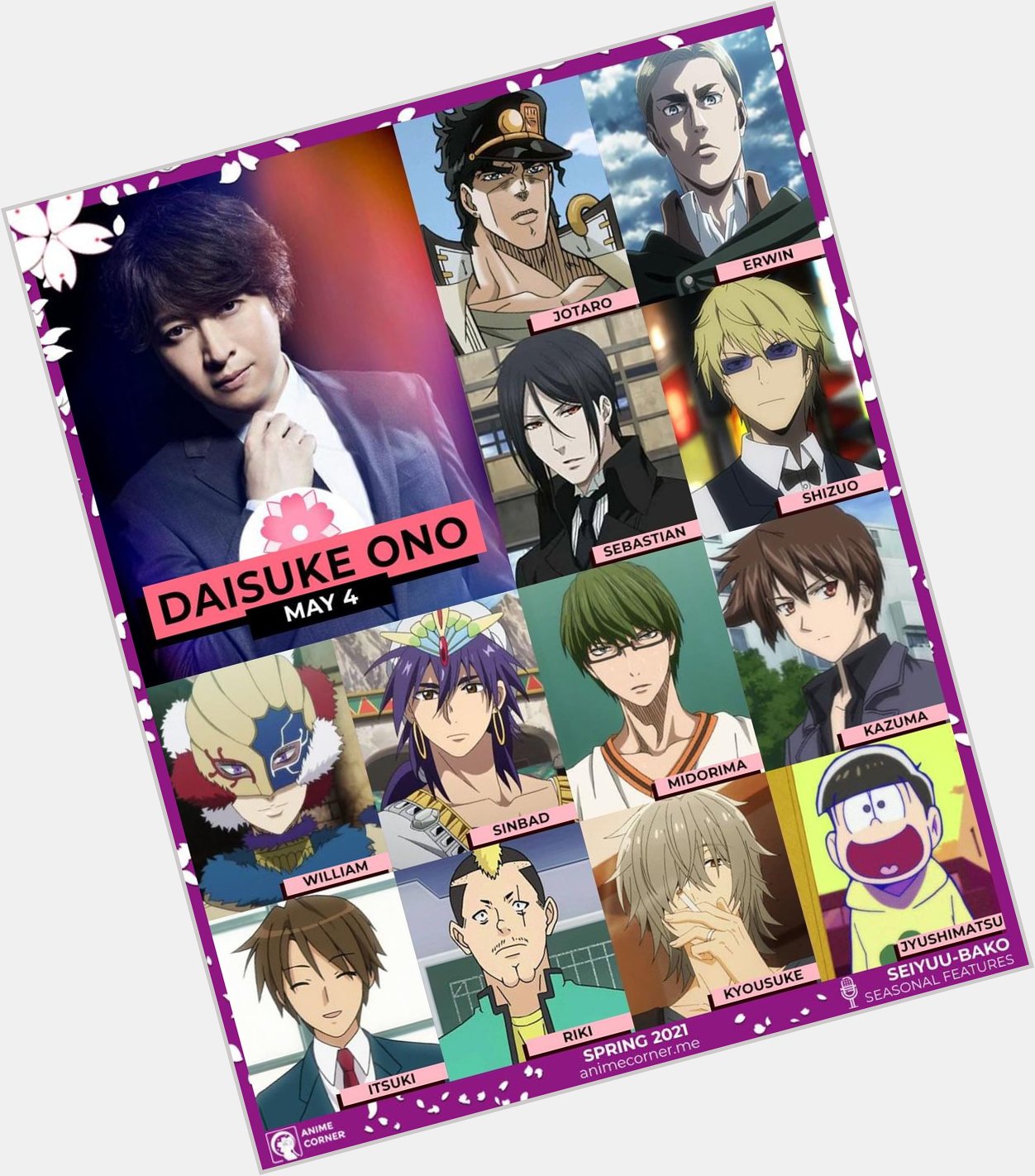 Happy Birthday to this man Daisuke Ono! One of the best voice actors!   