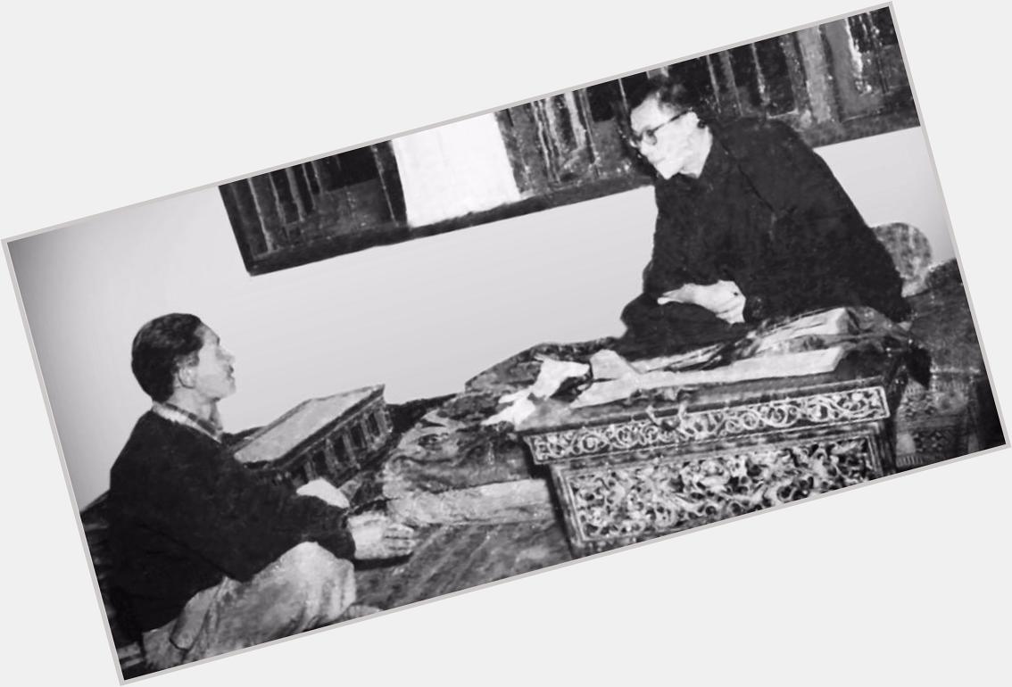 Happy Birthday to HH Dalai Lama. A young Tenzing & His Holiness spend a private moment together. Circa 60\s 