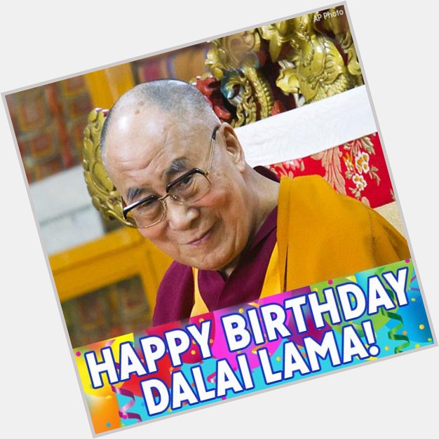 Happy birthday to His Holiness the Dalai Lama! 
