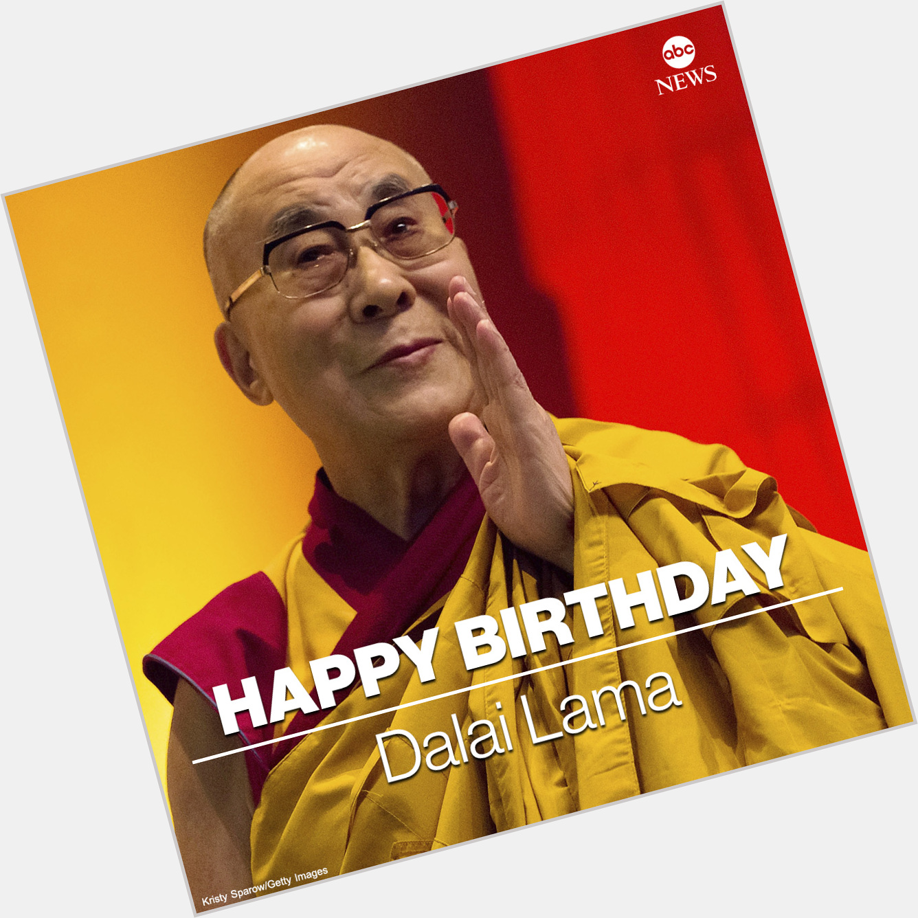 HAPPY BIRTHDAY: Tibetan spiritual leader the Dalai Lama turns 86 today.  