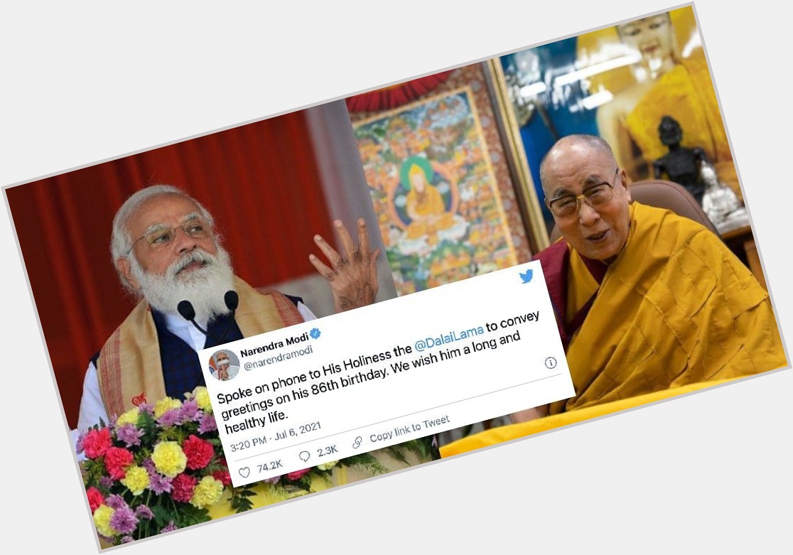Indian PM Modi wishes Dalai Lama happy birthday despite potential backlash from China  