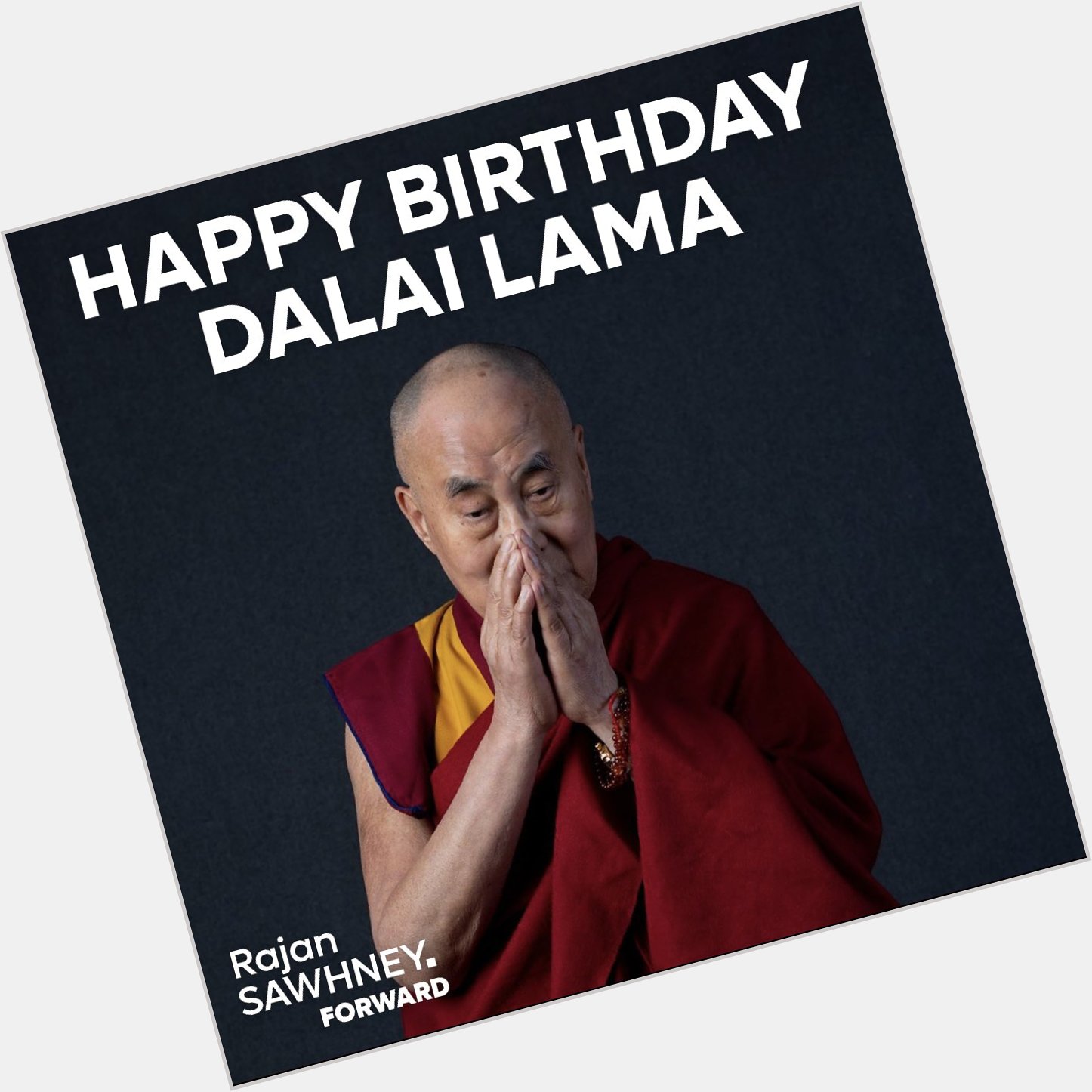 Wishing His Holiness the Dalai Lama a Happy 87th Birthday! 