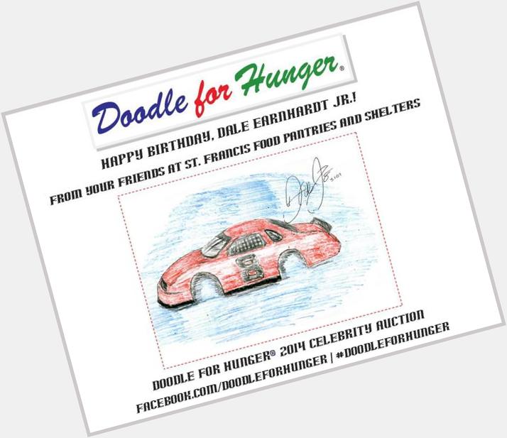 Happy Birthday, Dale Earnhardt Jr.! 

Past supporter drew this for our 2007 auction. 