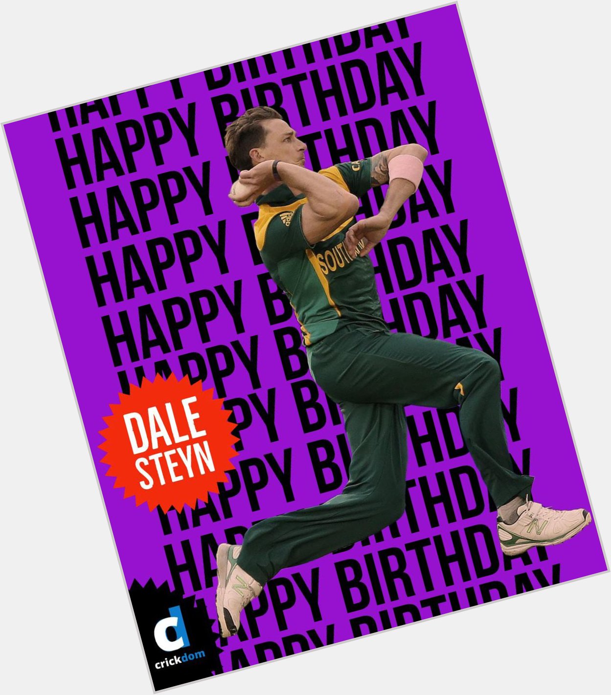 Dale Steyn - The legend, one of the greatest bowler in test history.

Happy Birthday  
