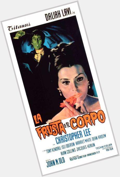 Happy Birthday  Daliah Lavi! - THE WHIP AND THE BODY - Italian release poster 