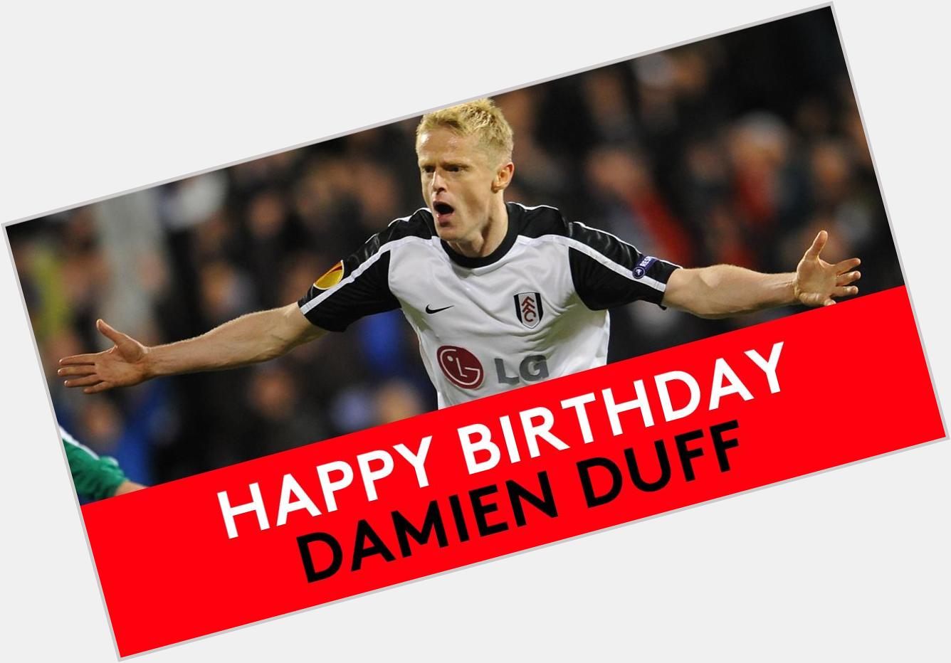 Hitting the big 4 0 ! 

Happy birthday, Damien Duff!  