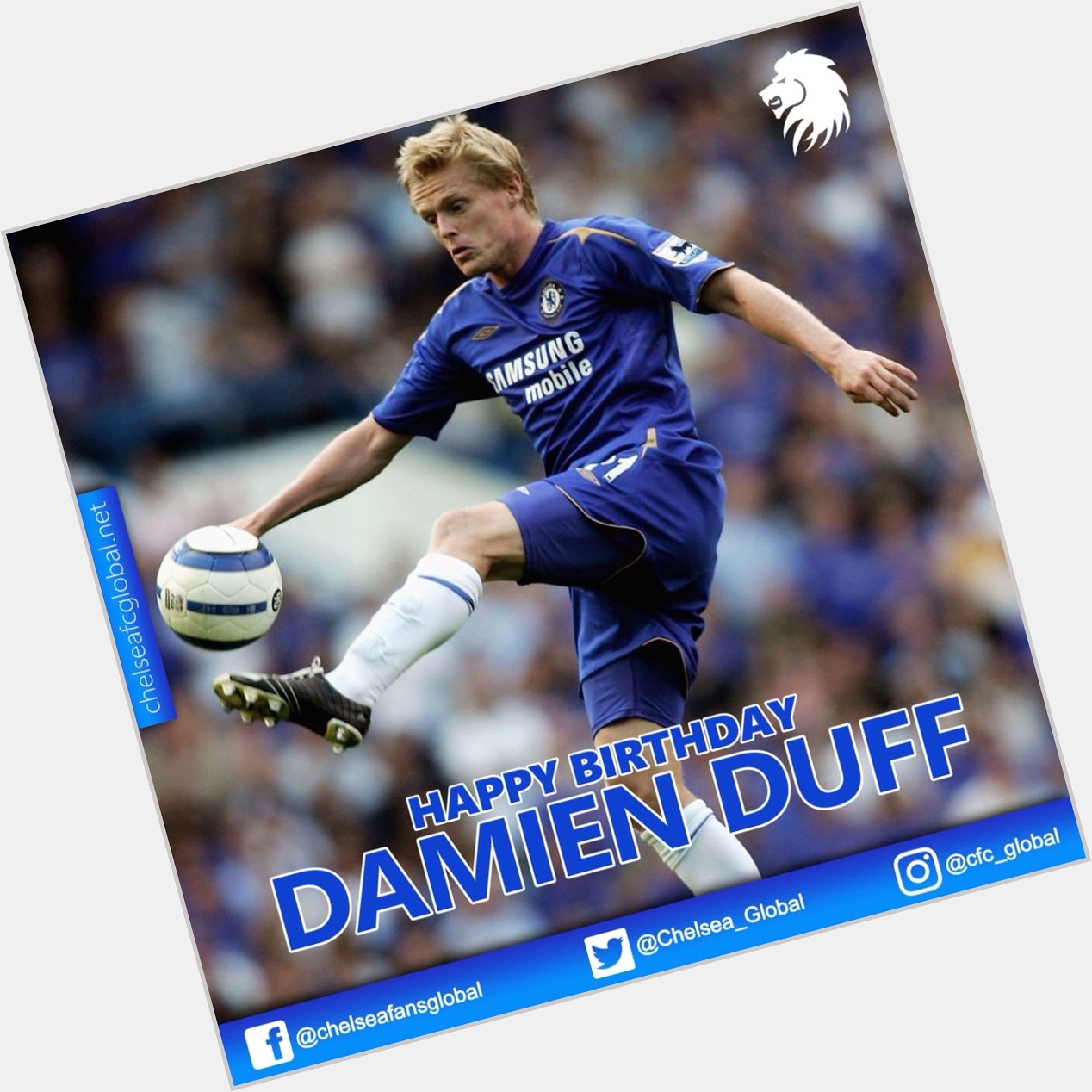 Happy Birthday Damien Duff. You were brilliant for us.  