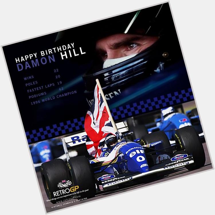 Its a Happy Birthday to Damon Hill who turns 54 today   you sent a moonpig??