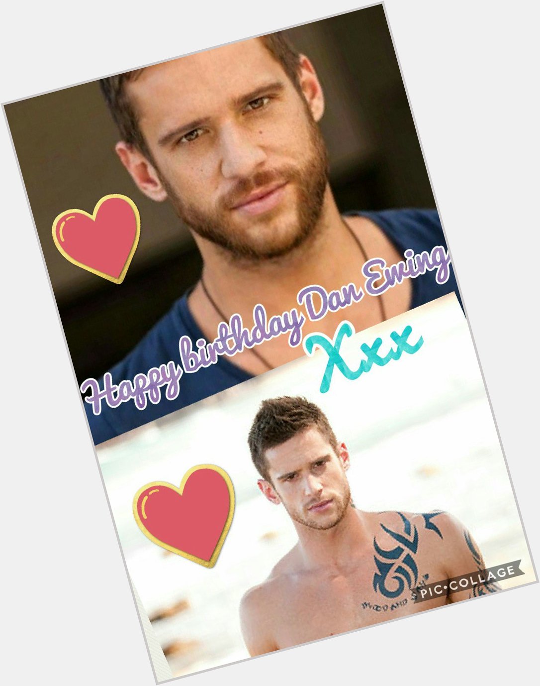  happy birthday to dan ewing hope you have a great day :) <3 x 