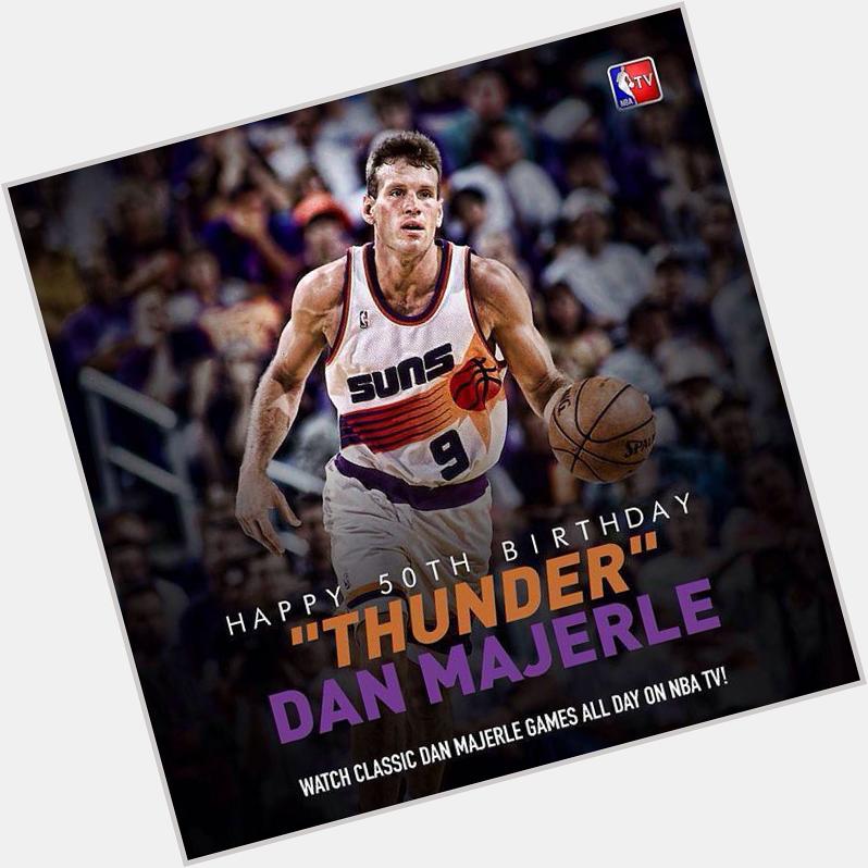 Happy 50th Birthday to Dan Majerle! Watch some classic \"Thunder Dan\" games all day on NBA TV! by nbatv 