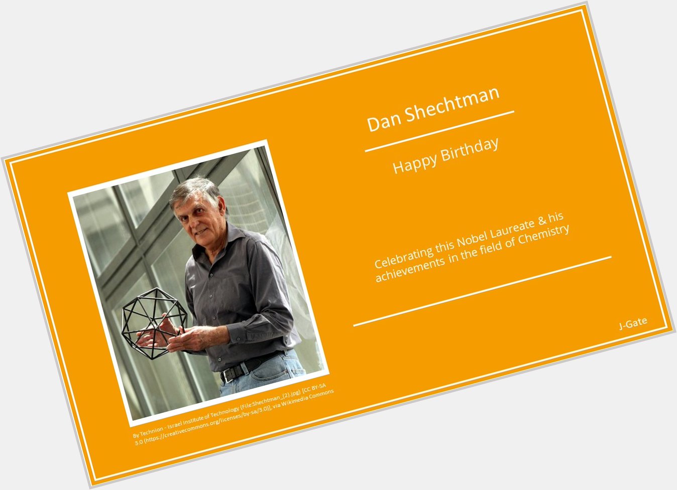 Wishing a very happy birthday to Dan Shechtman  