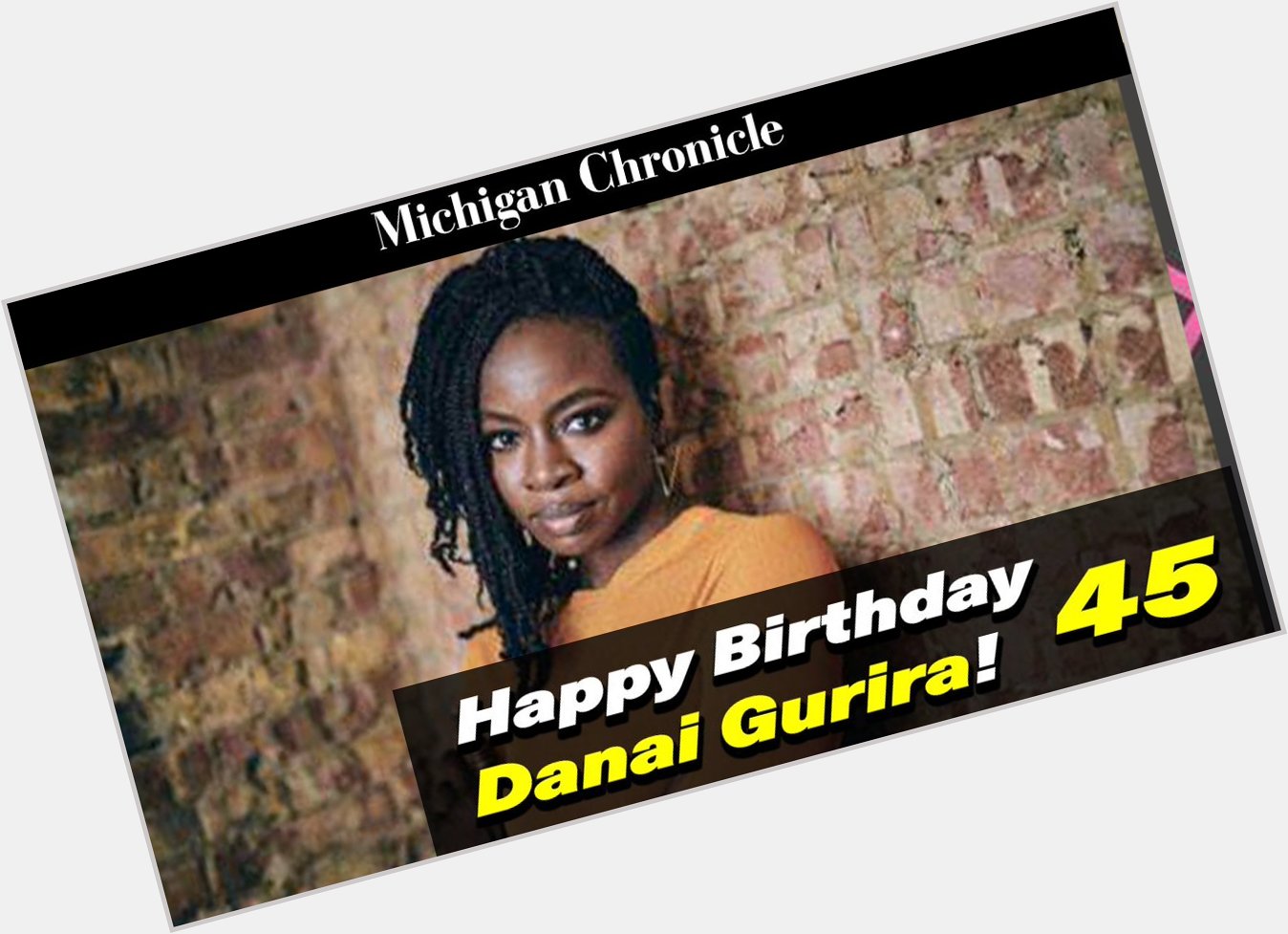 Happy Birthday to the incredible Danai Gurira!  