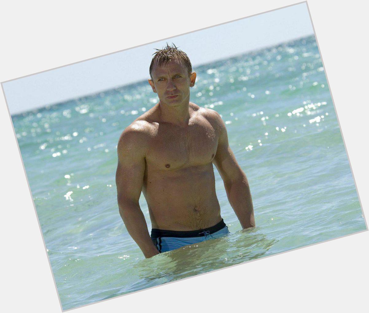 Daniel Craig turns 47 today & we\re looking at his hottest moments: remember the blue trunks?  
