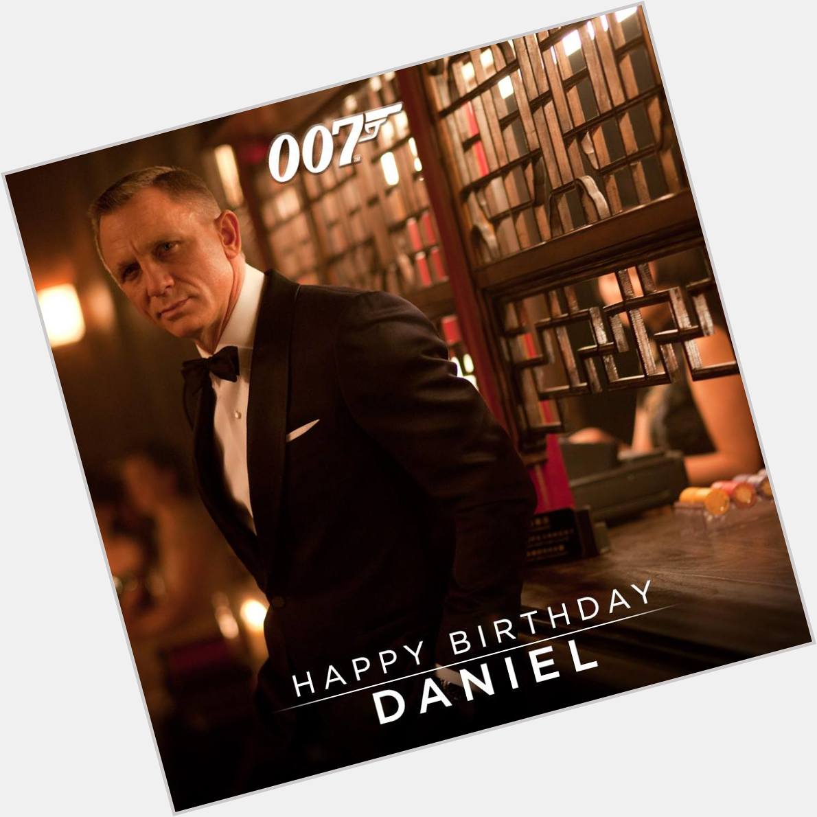 We\ll take him shaken or stirred! Happy 47th Birthday to one of the best, Daniel Craig! Many happy returns Mr. Bond! 
