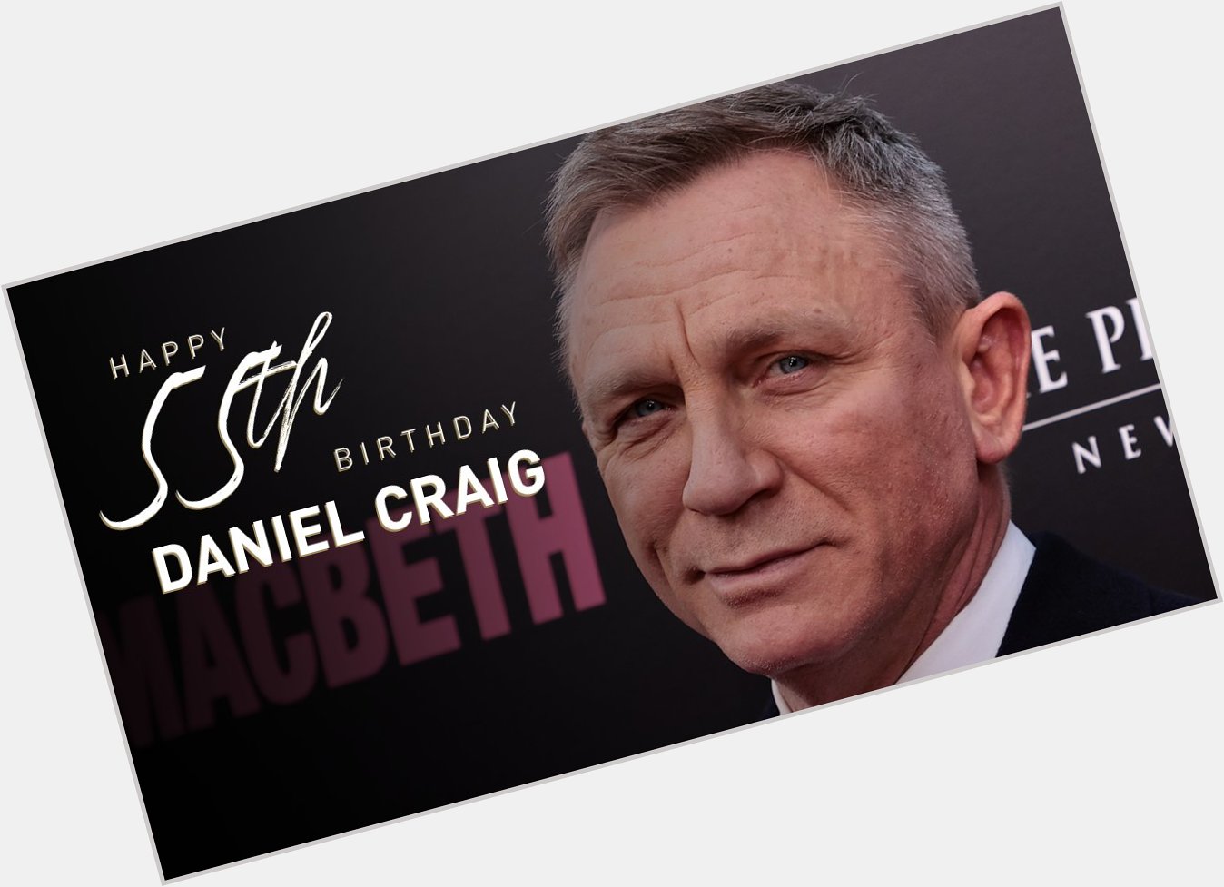 Happy 55th birthday Daniel Craig! 

Watch his tribute here:  