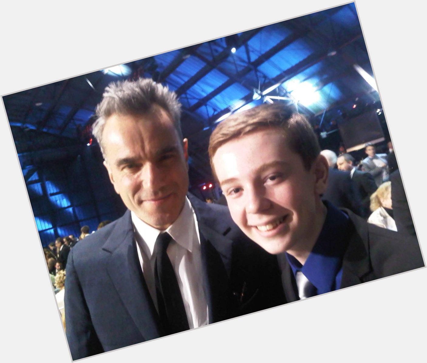 Happy 58th birthday to Mr. Daniel Day-Lewis, who has the firmest handshake of any celeb. I\ve ever met. 