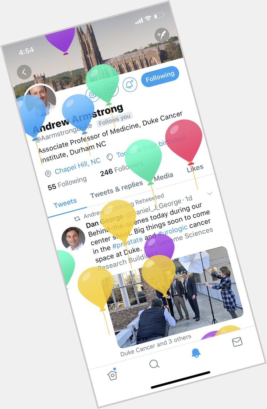 Tried to message at earlier and balloons took over the screen. Happy birthday! 