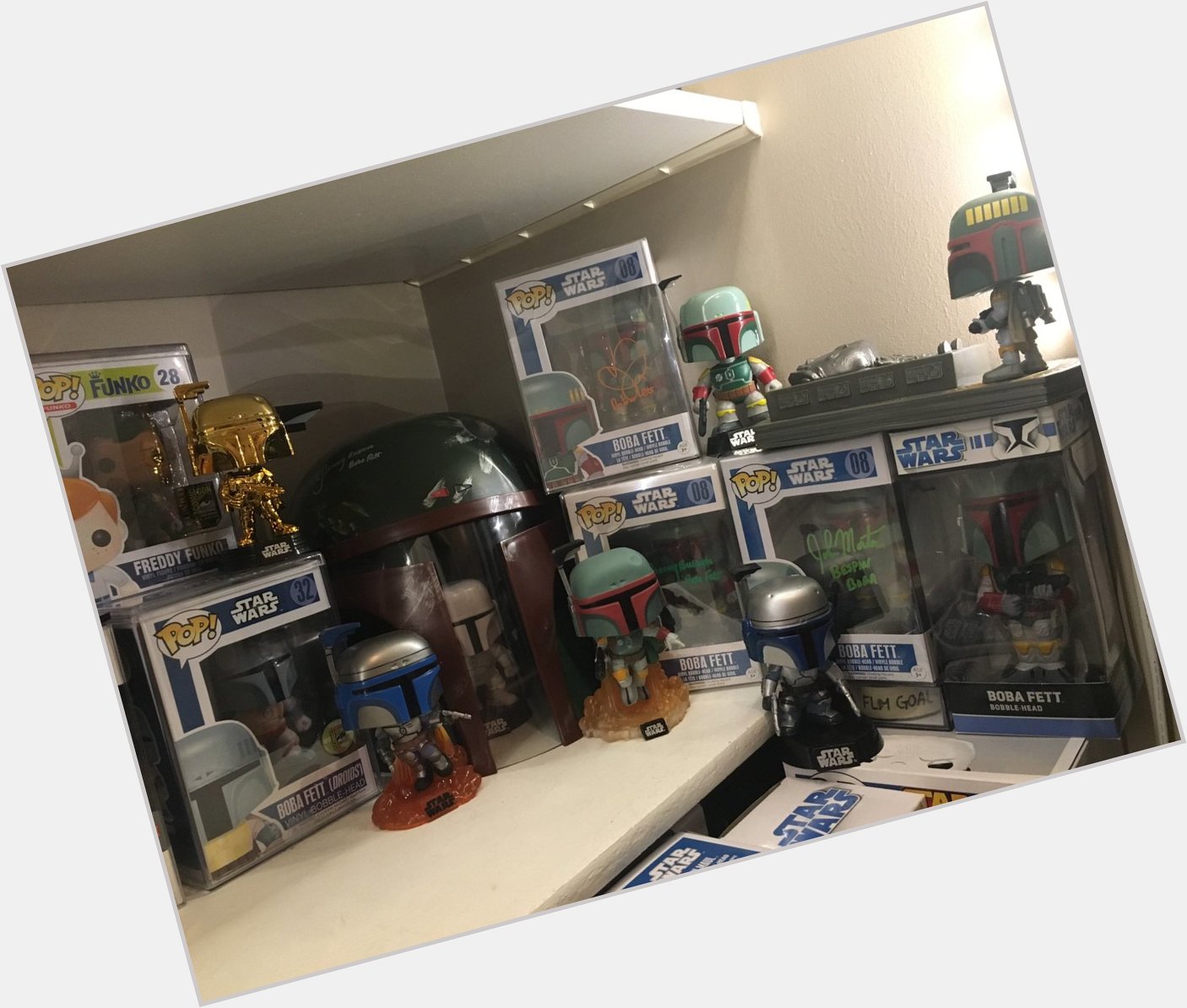  happy birthday Boba! Check out my Funko Fett collection! Cheers!!!! 