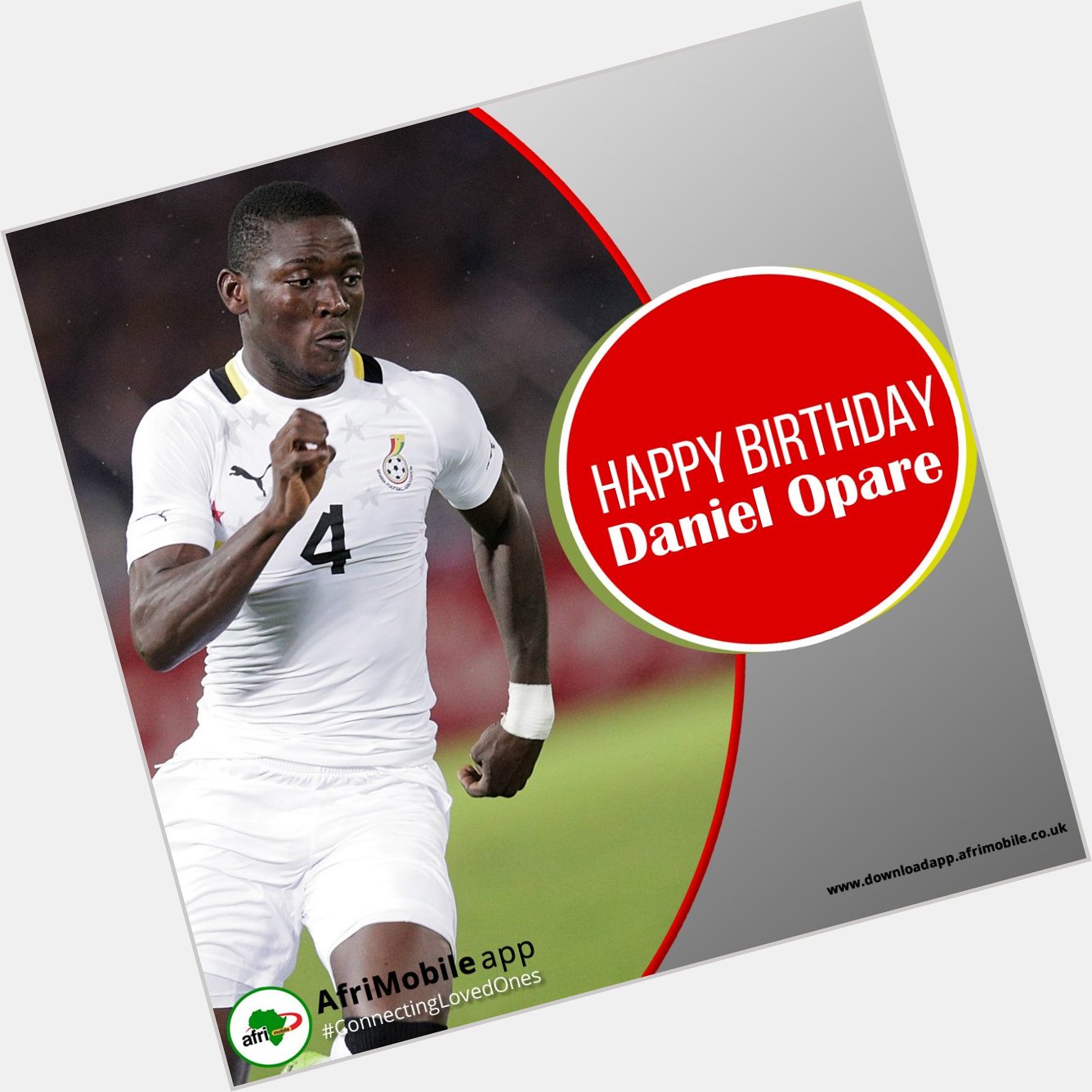 Happy Birthday to Ghanaian team right-back Daniel Opare. Peace and love.   