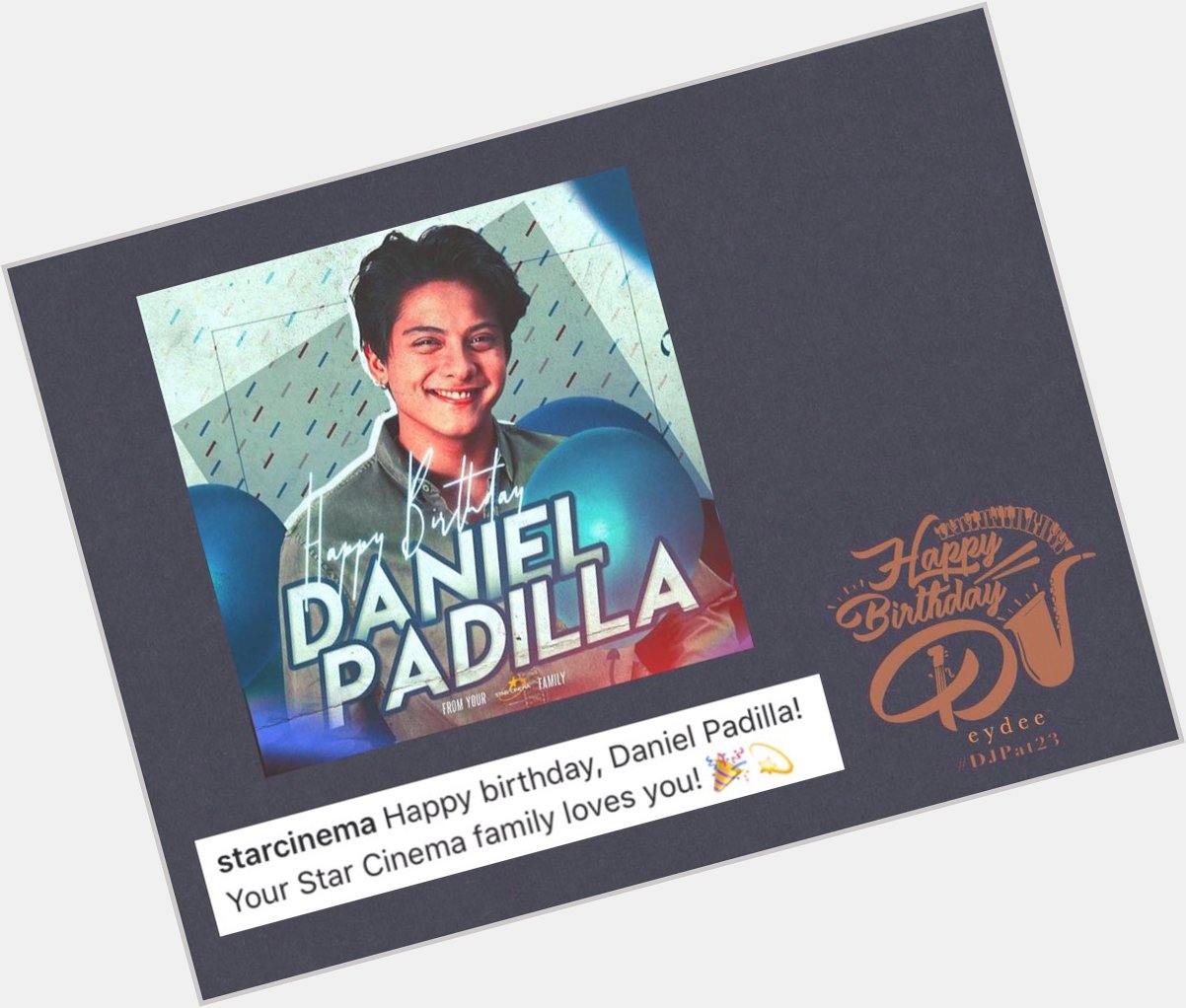  Happy Birthday, Daniel Padilla! Your Star Cinema family loves you!    Star Cinema 