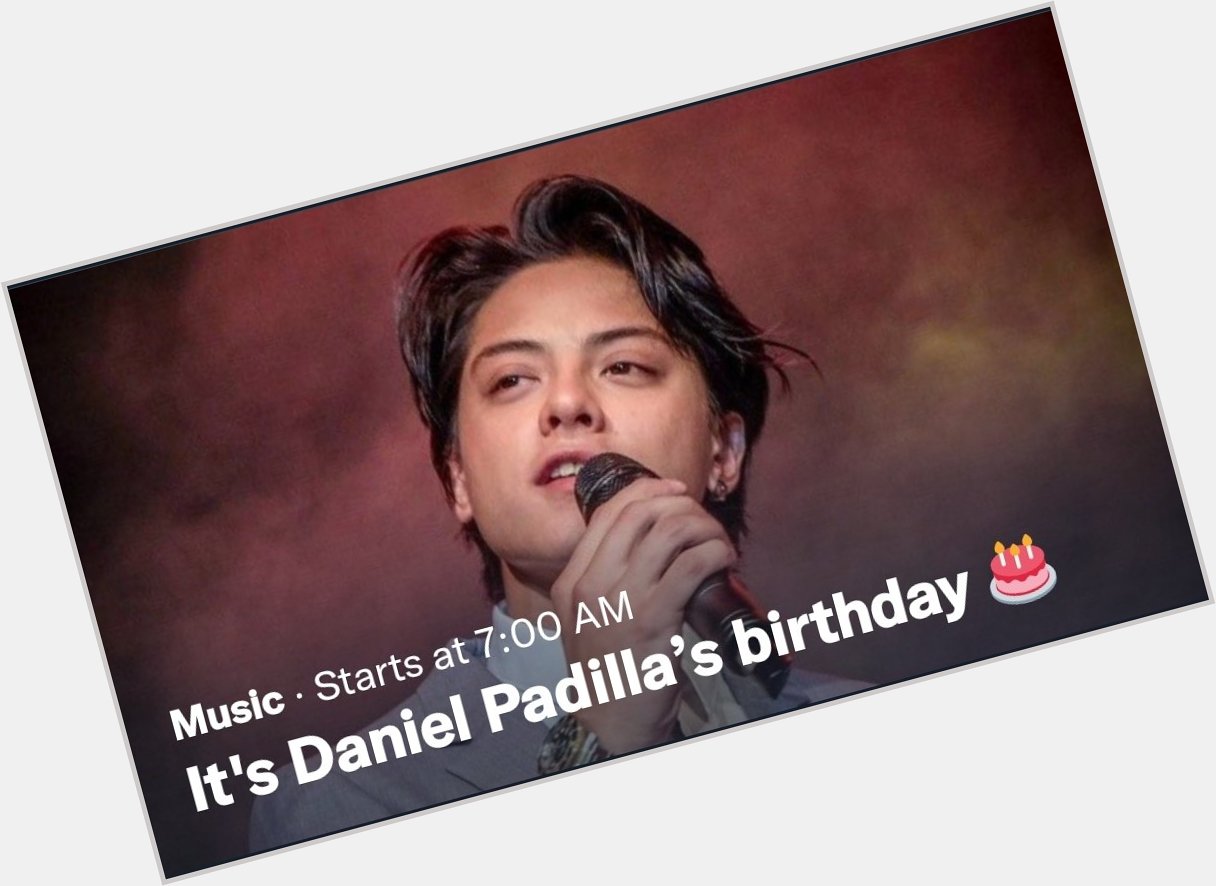 \"It\s Daniel Padilla\s birthday\"

HAPPY DANIEL DAY 