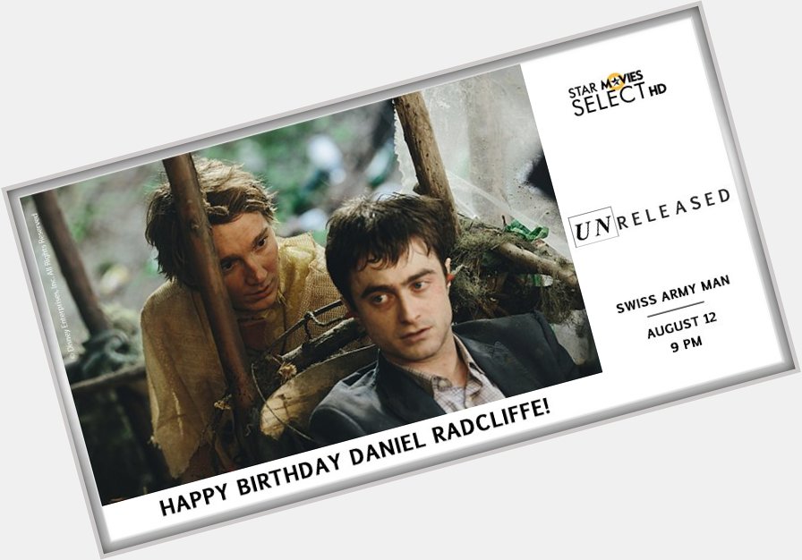 From playing a Wizard to a dead man in Swiss Army Man, wishing Daniel Radcliffe a very Happy Birthday. 