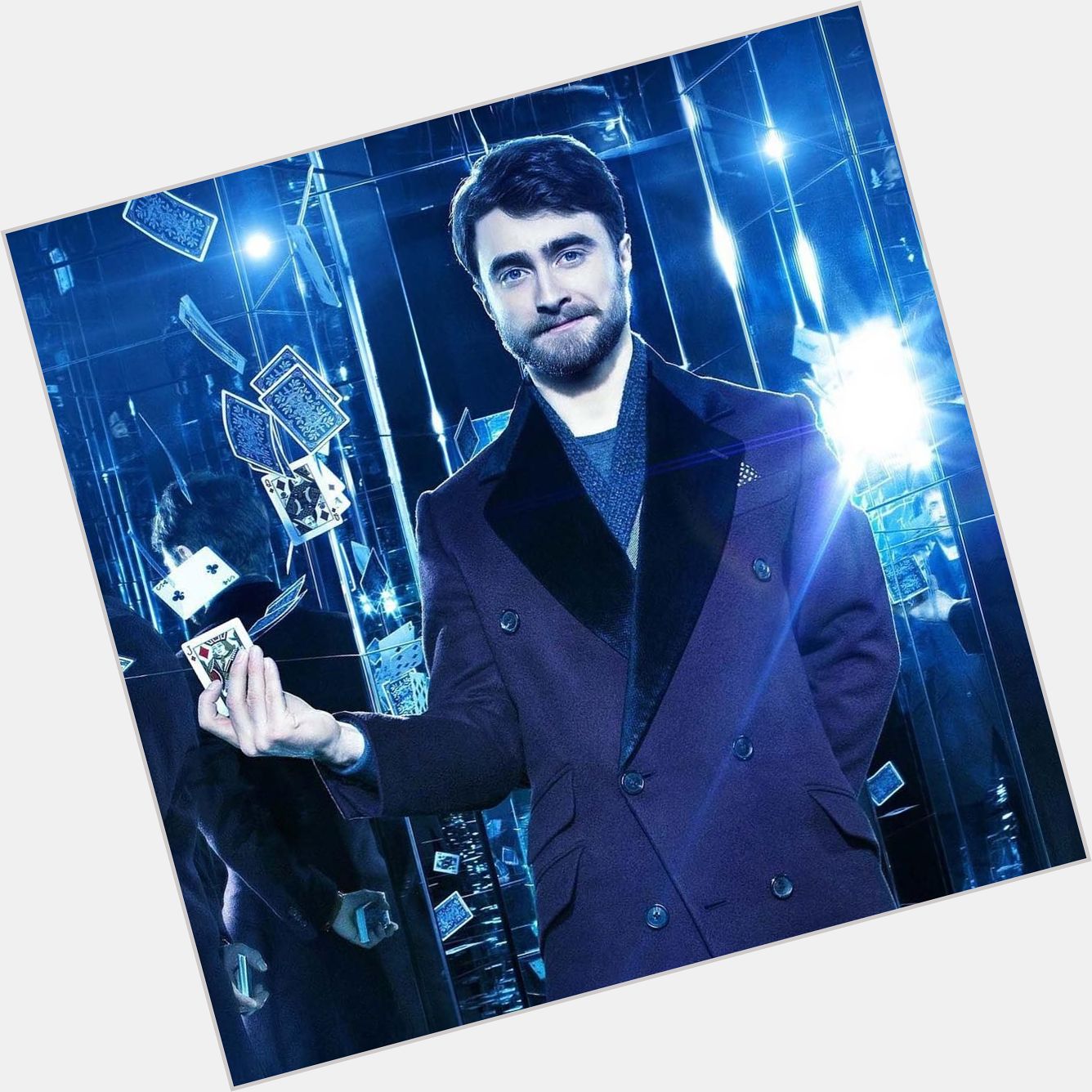 Happy Birthday, Mr. Potter! Daniel Radcliffe with MONARCH Playing Cards in Now You See Me.  