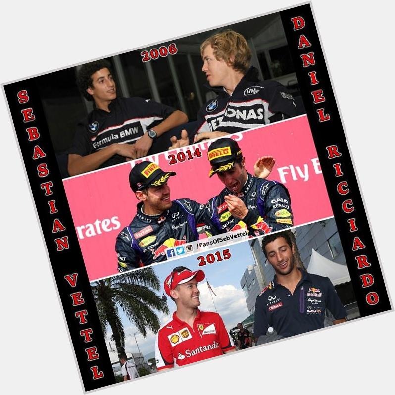 Happy Birthday to Sebastian Vettel\s team-mate at Red Bull last year, Daniel Ricciardo, who turns 26 today.

Pic: S 