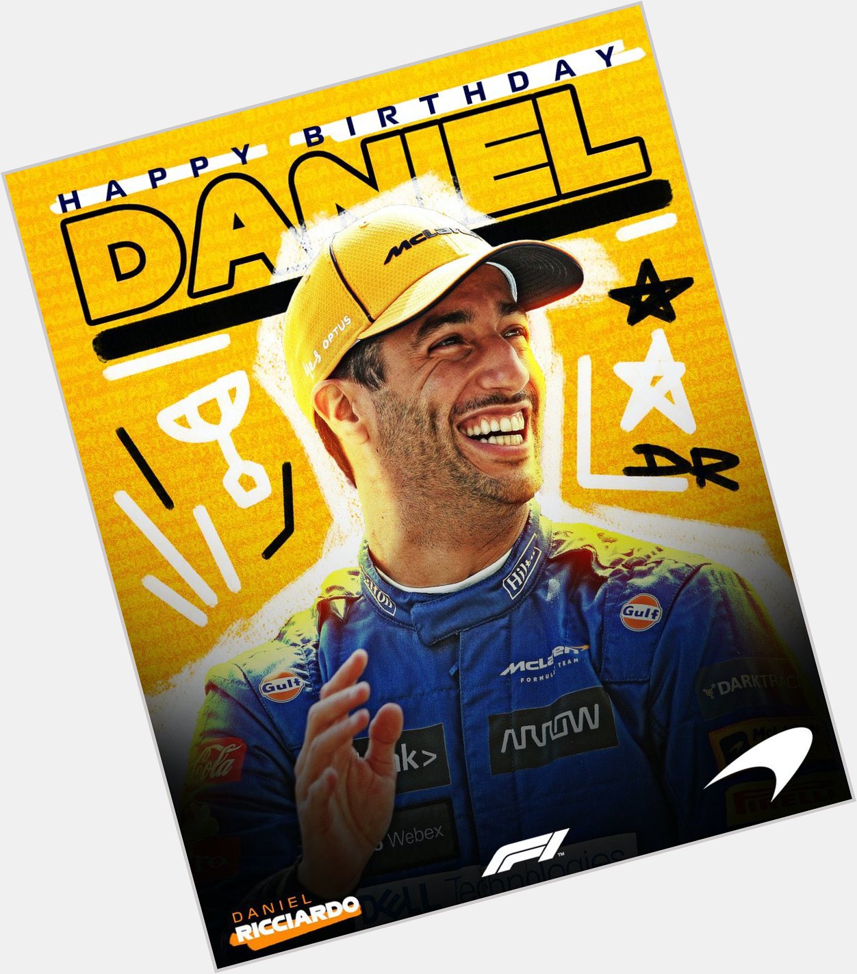 Happy birthday Daniel Ricciardo keep on smiling    