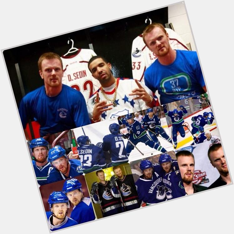 Happy birthday shoutout to the best hockey players ever!!!! Henrik & Daniel Sedin are 34 today   