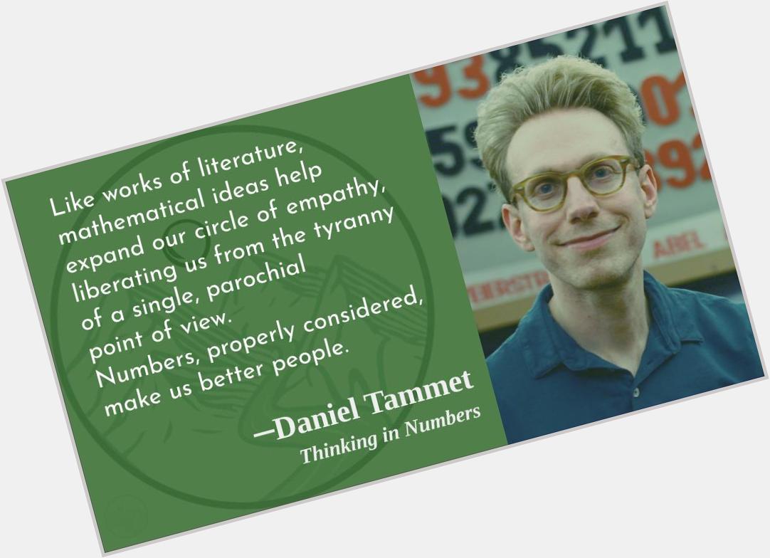 It\s that \"properly considered\" that\s they key!
Happy birthday, Daniel Tammet!  