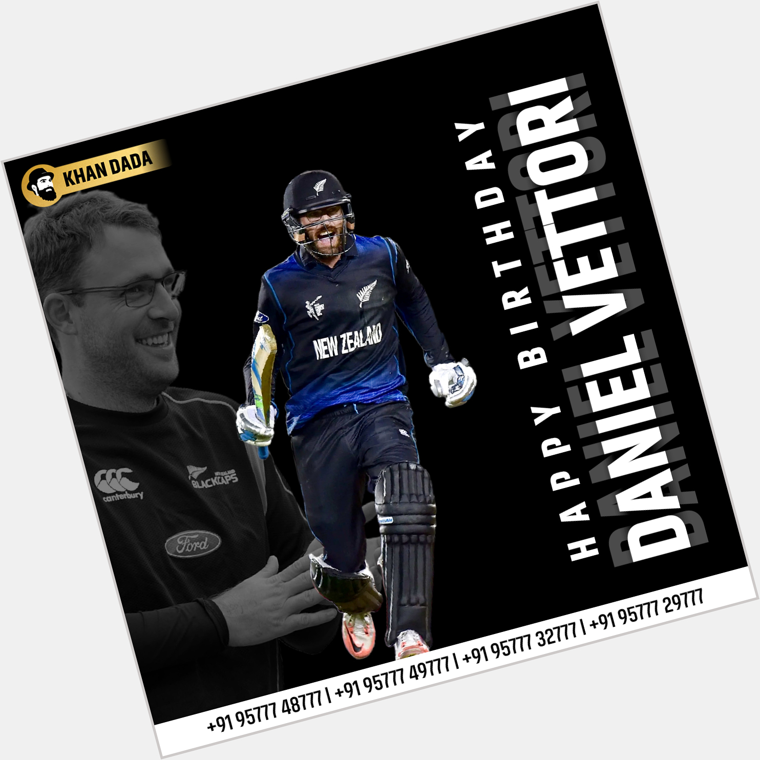 A very happy birthday!  Daniel Vettori      