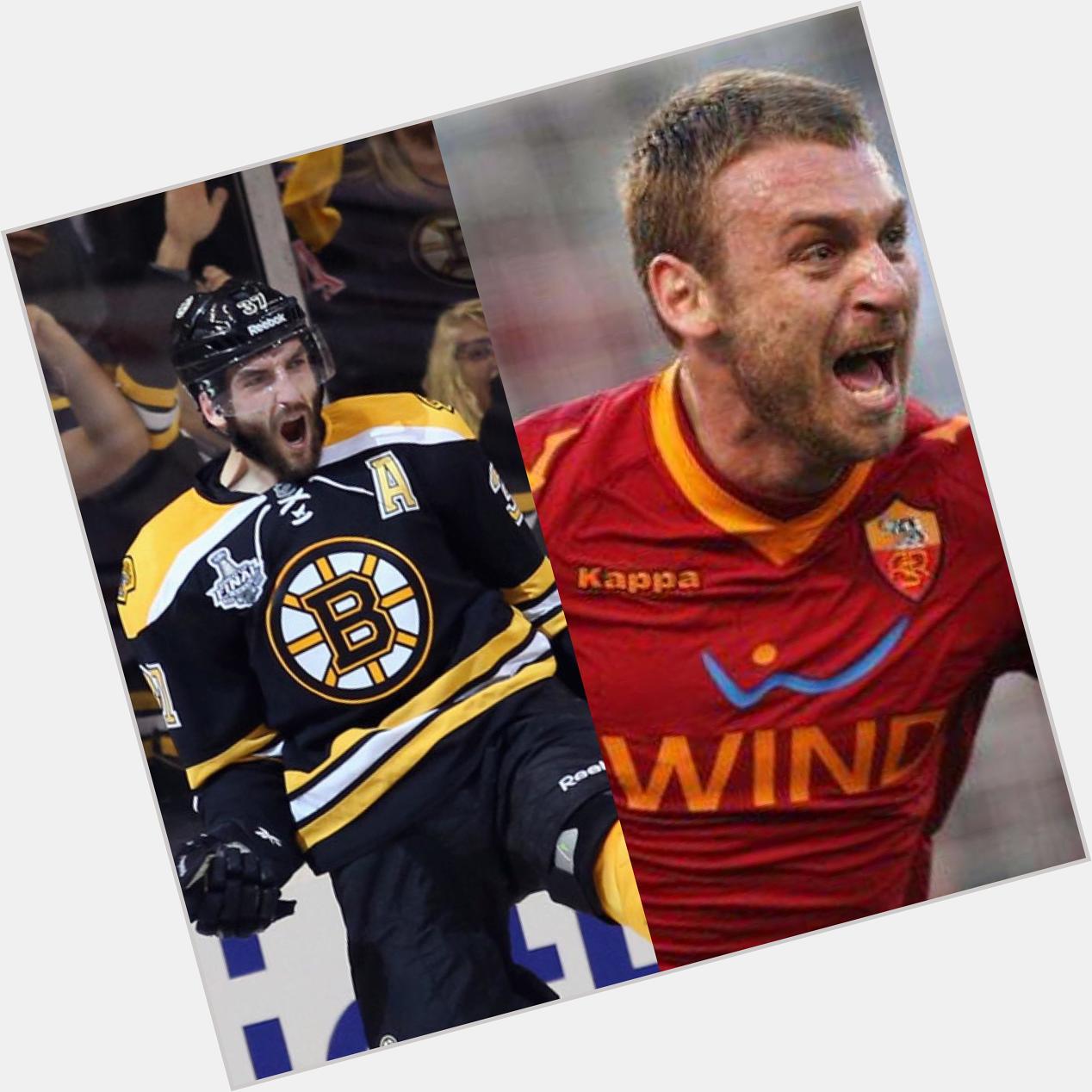 Happy birthday to my two inspirations in their respective sports. Patrice Bergeron and Daniele De Rossi 