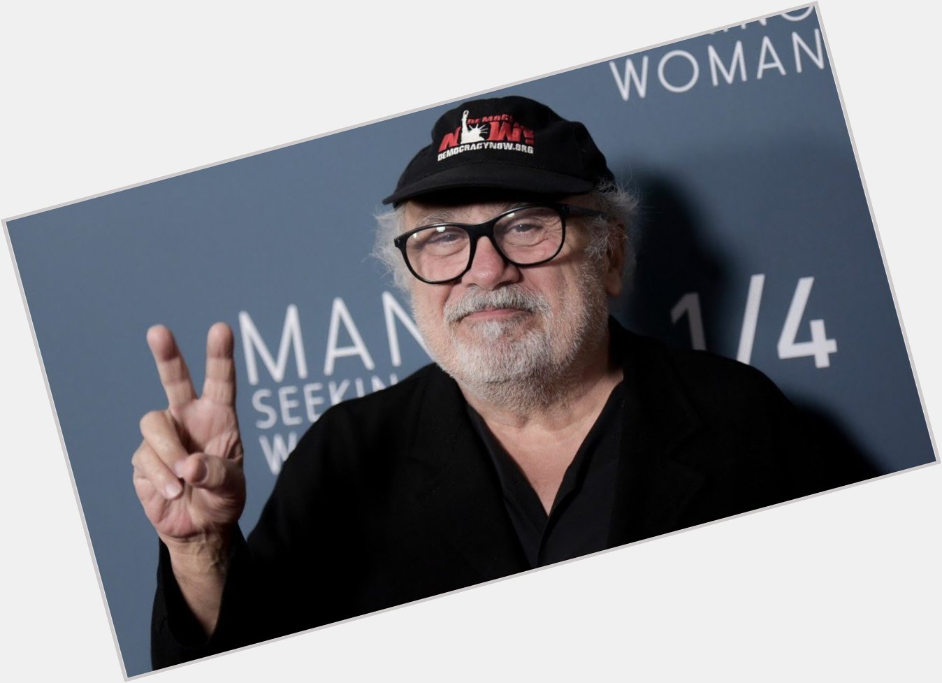 Happy birthday, Here\s one of the many photos of Danny Devito rocking his hat. 