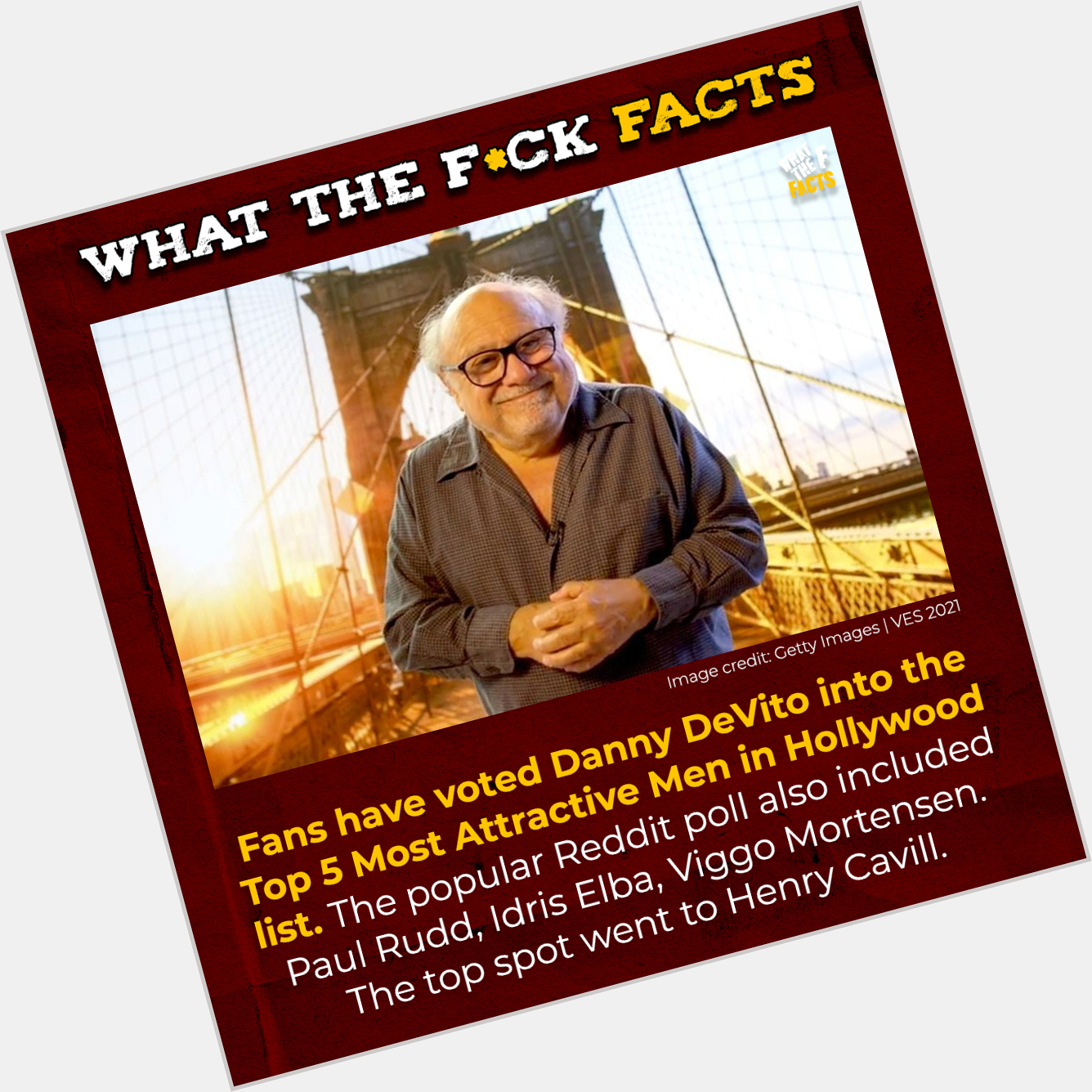 Happy birthday, Danny DeVito!

Here are some facts about him you might not have known:  