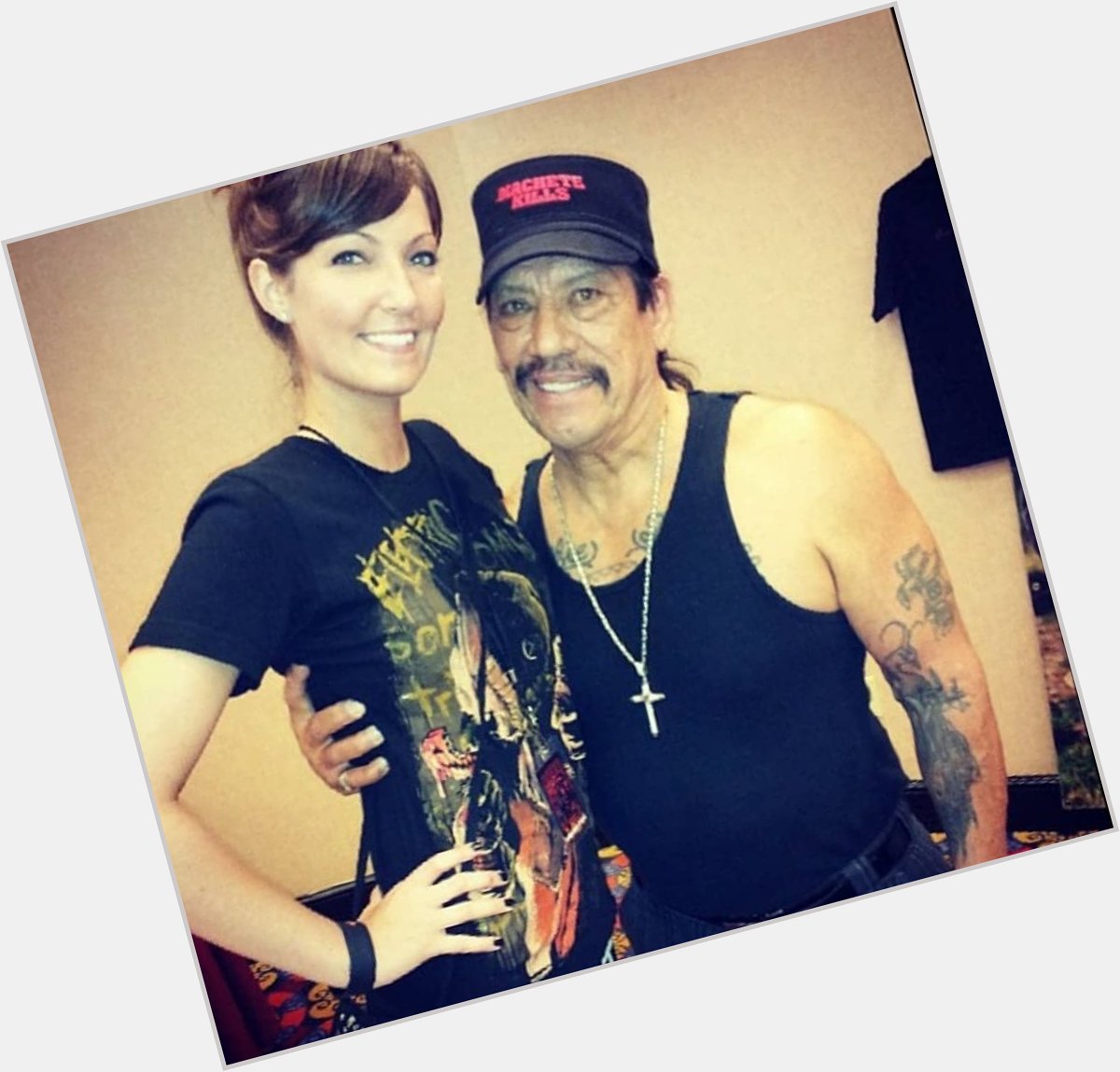 It\s Danny Trejo\s birthday and I just want to say now much of a delight it was to meet him. Happy barfday!!! 