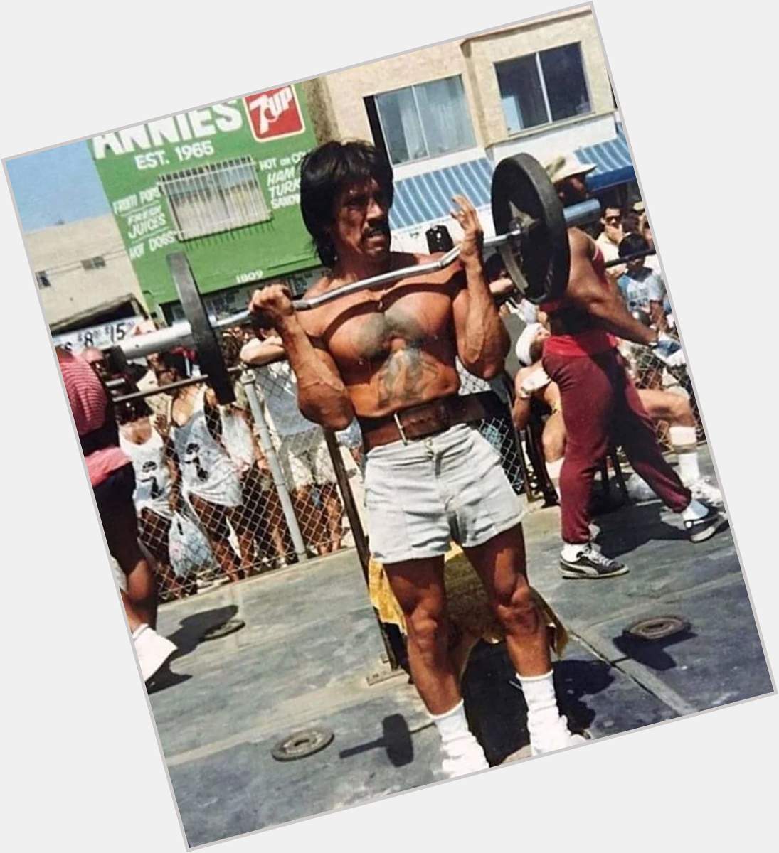 Happy birthday, Danny Trejo - here he is at Muscle Beach in the 1980s 