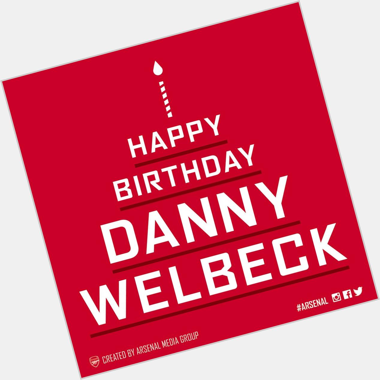 Happy birthday to Danny Welbeck who turns 24 today and good luck to him against Dortmund tonight! 
