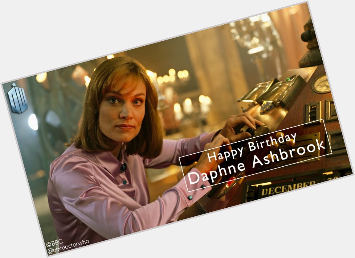 Happy birthday to Daphne Ashbrook, who played Eighth Doctor companion Grace!  